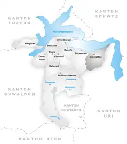 Kaart van de gemeente