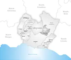 Kaart van de gemeente