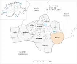 Kaart van de gemeente