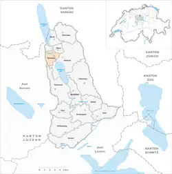 Kaart van de gemeente