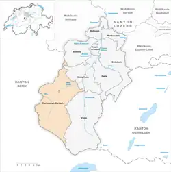 Kaart van de gemeente