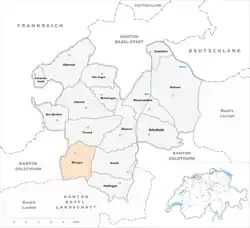 Kaart van de gemeente