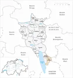 Kaart van de gemeente