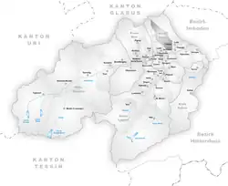 Kaart van de gemeente