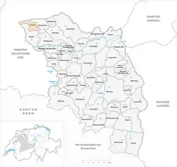 Kaart van de gemeente