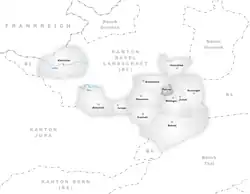 Kaart van de gemeente