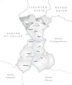 Kaart van de gemeente