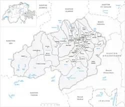 Kaart van de gemeente