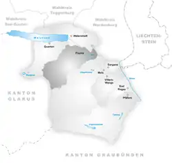 Kaart van de gemeente