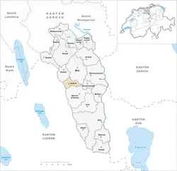 Kaart van de gemeente