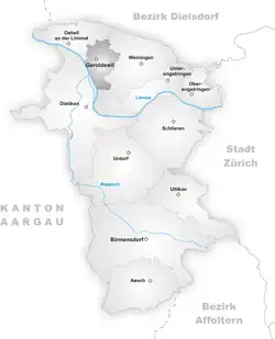 Kaart van de gemeente