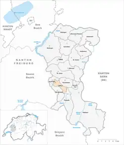 Kaart van de gemeente