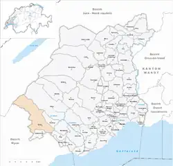 Kaart van de gemeente