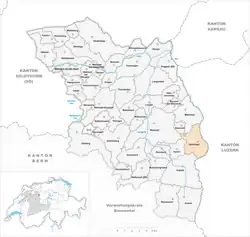 Kaart van de gemeente