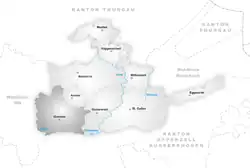 Kaart van de gemeente