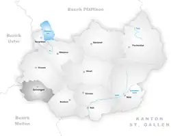 Kaart van de gemeente