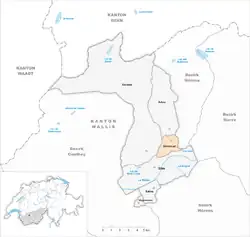 Kaart van de gemeente