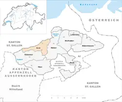 Kaart van de gemeente