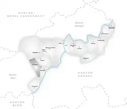 Kaart van de gemeente