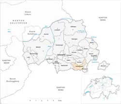 Kaart van de gemeente