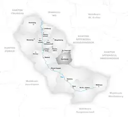 Kaart van de gemeente