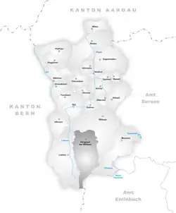 Kaart van de gemeente