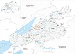 Kaart van de gemeente