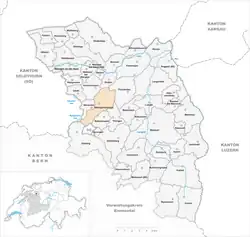 Kaart van de gemeente