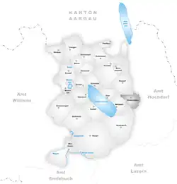 Kaart van de gemeente