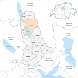 Kaart van de gemeente