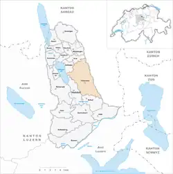 Kaart van de gemeente