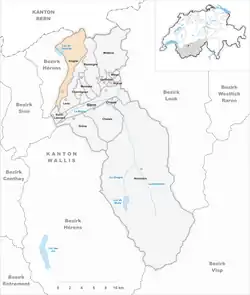 Kaart van de gemeente