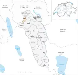 Kaart van de gemeente