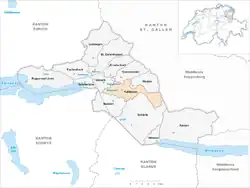 Kaart van de gemeente