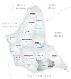 Kaart van de gemeente