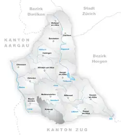 Kaart van de gemeente