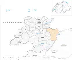 Kaart van de gemeente