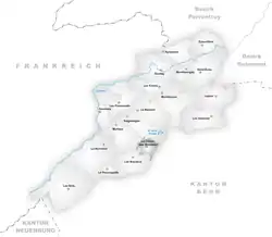 Kaart van de gemeente