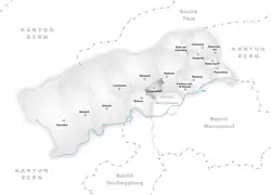 Kaart van de gemeente