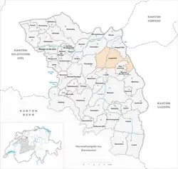 Kaart van de gemeente