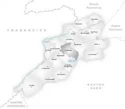 Kaart van de gemeente