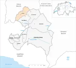 Kaart van de gemeente