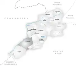 Kaart van de gemeente