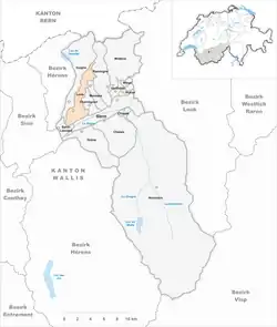 Kaart van de gemeente