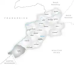 Kaart van de gemeente