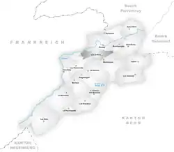 Kaart van de gemeente