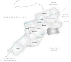 Kaart van de gemeente