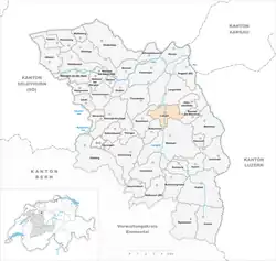 Kaart van de gemeente