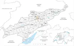 Kaart van de gemeente