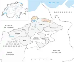 Kaart van de gemeente